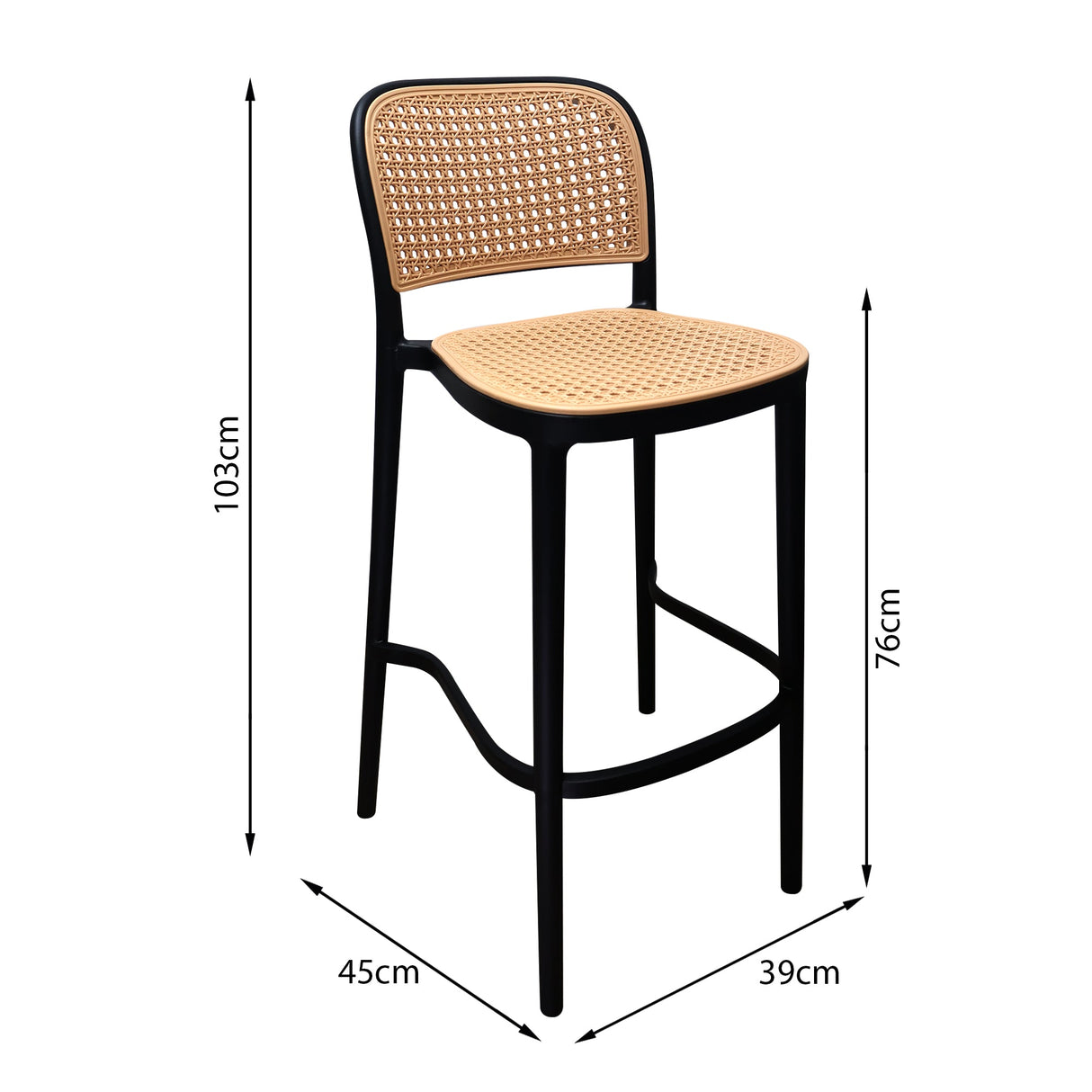 SILLA AMIS BARRA NEGRA BOXBIT