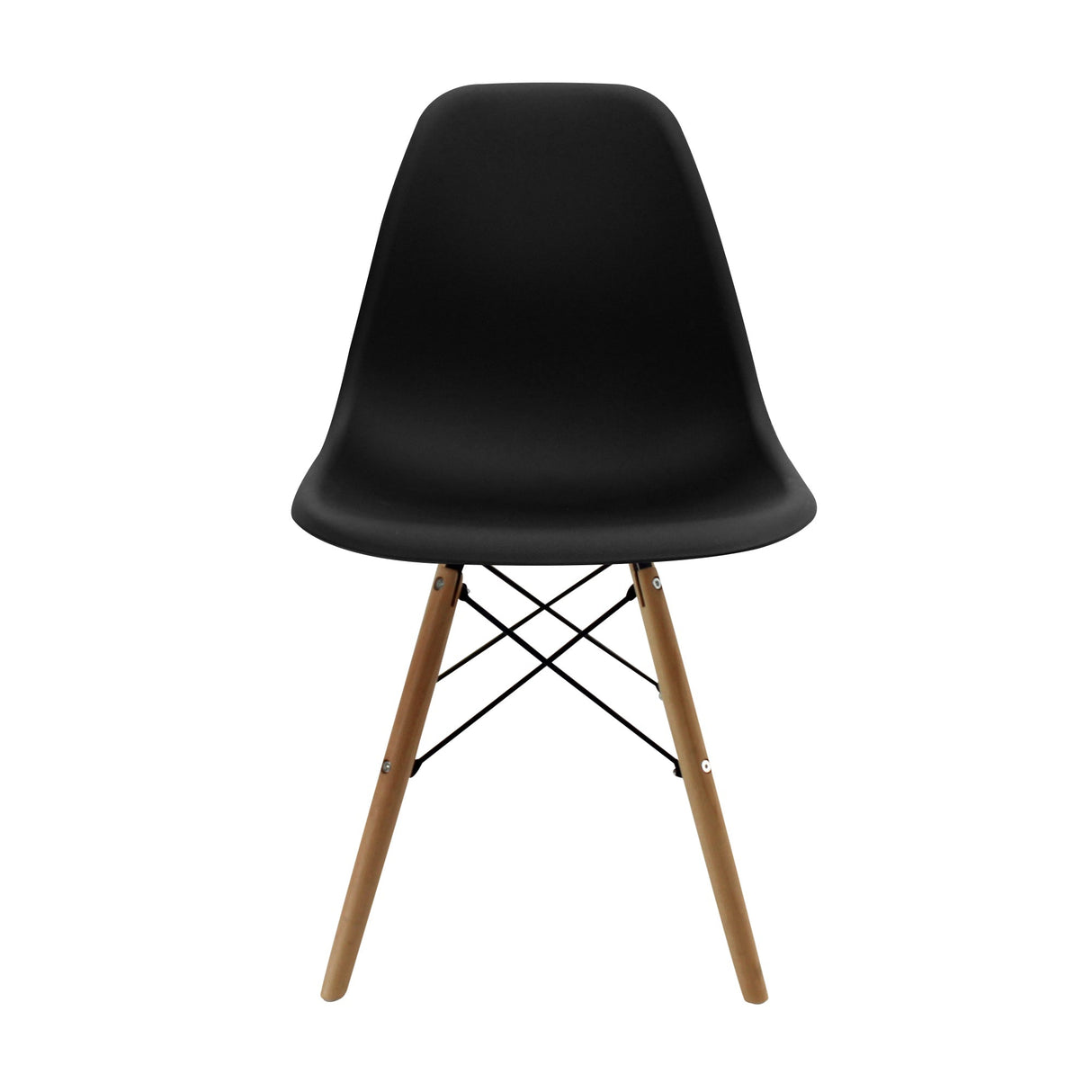 SET X 6 SILLAS DKR TIPO EAMES NEGRAS BOXBIT
