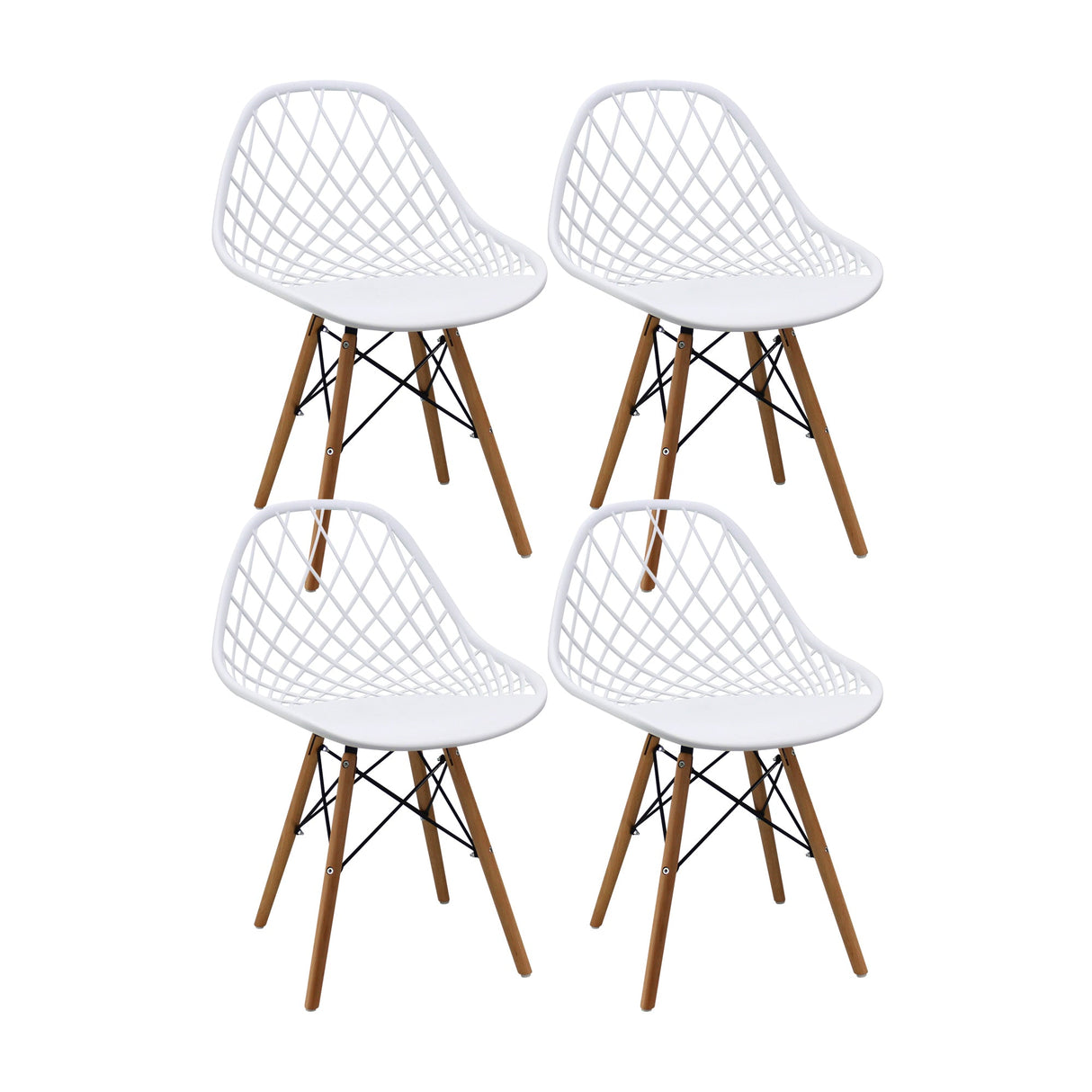 Set x 4 Sillas KAILA Blancas BoxBit