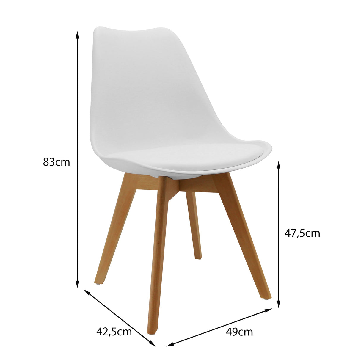 SILLA JOLY BLANCA BOXBIT