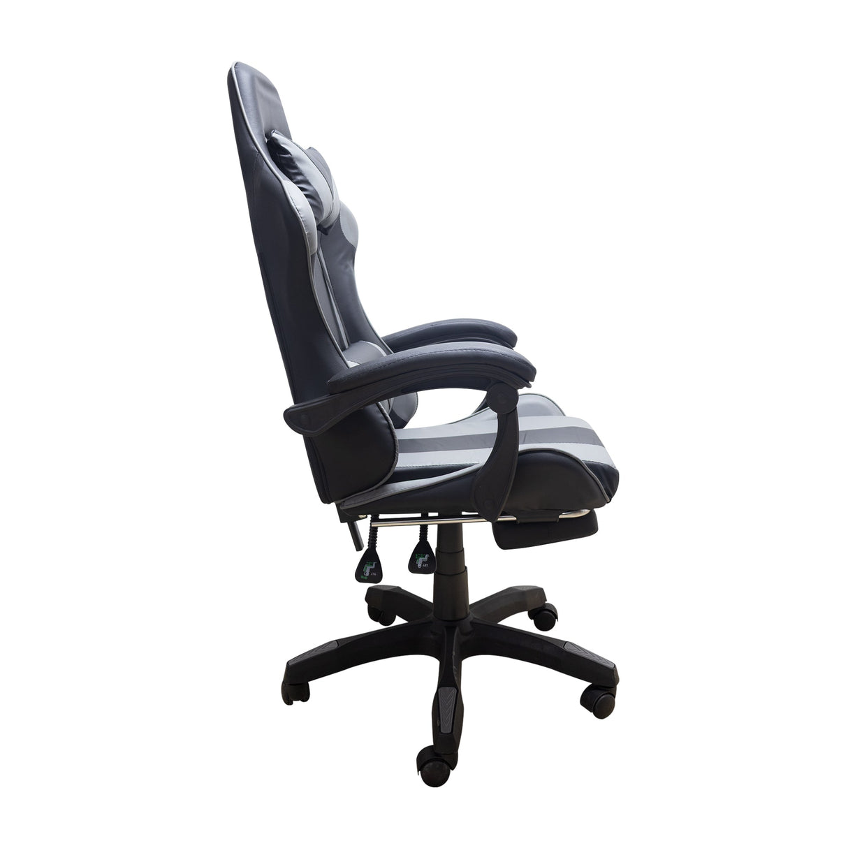 SILLA GAMER HAWKER GRIS BOXBIT CON REPOSA PIES