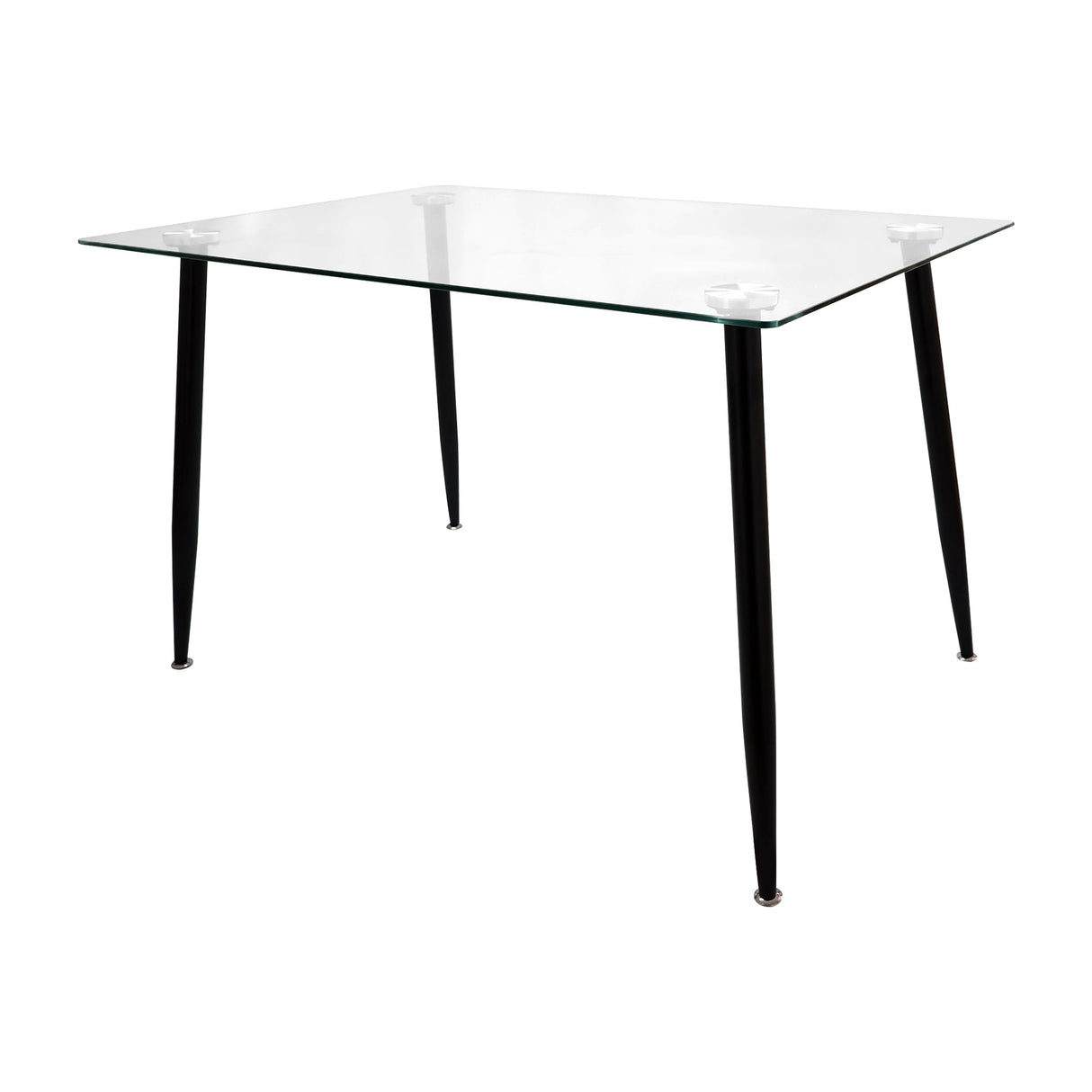 MESA DE COMEDOR RECTANGULAR TAURUS CON TAPA VIDRIO