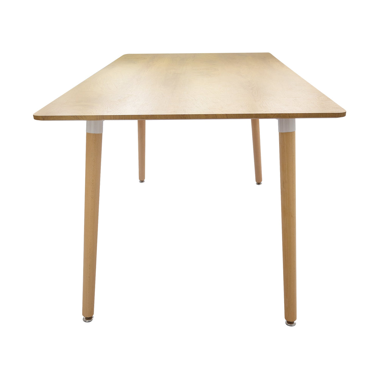 COMEDOR RECTANGULAR BRAVUS MÁS 6 SILLAS DKR TIPO EAMES BLANCAS