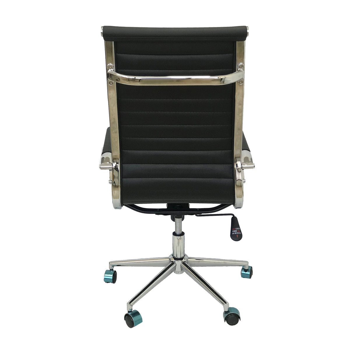 SILLA ESTERILLA OFICINA ALTA NEGRA BOXBIT