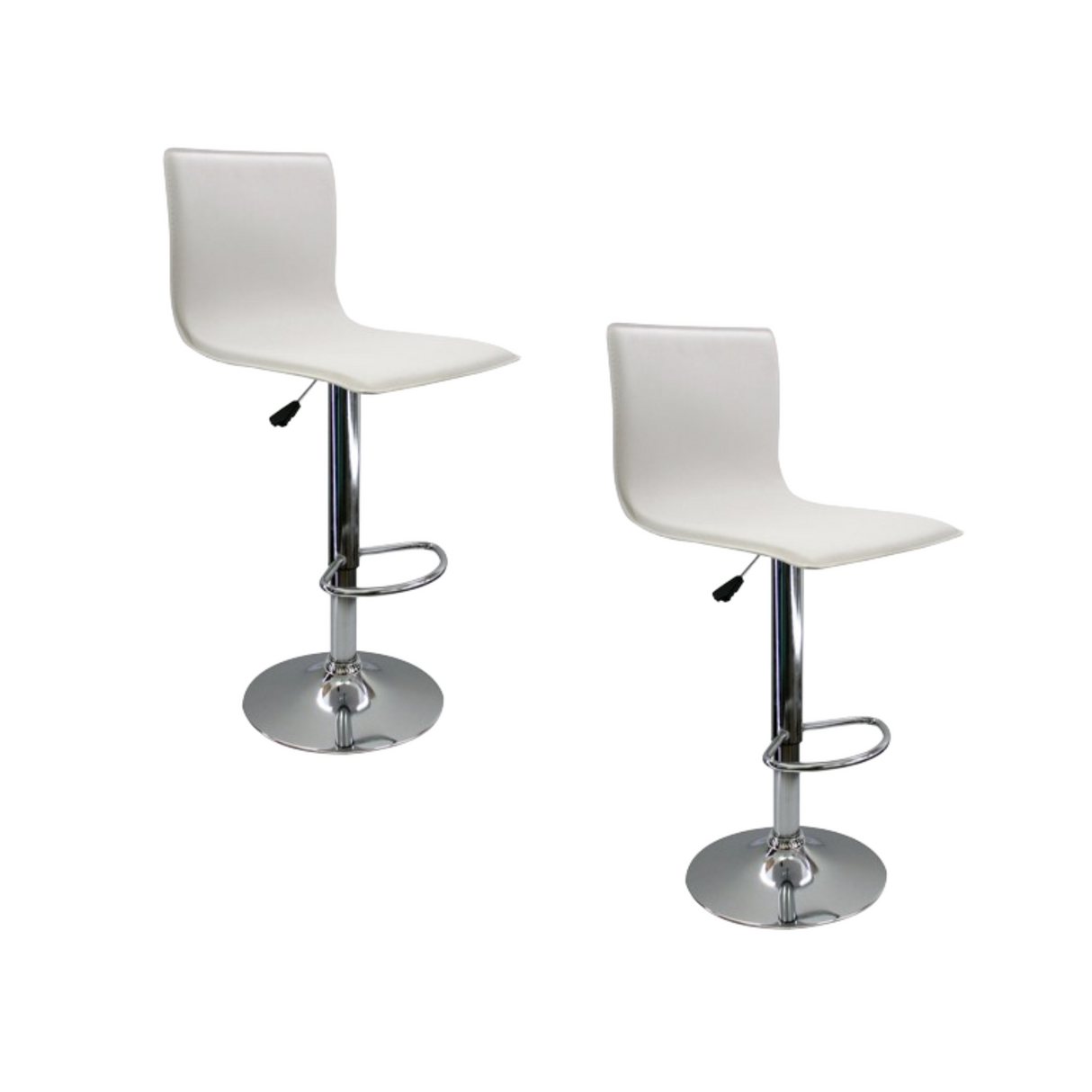 SET X 2 SILLAS WAVE BAR ALTAS BLANCAS BOXBIT