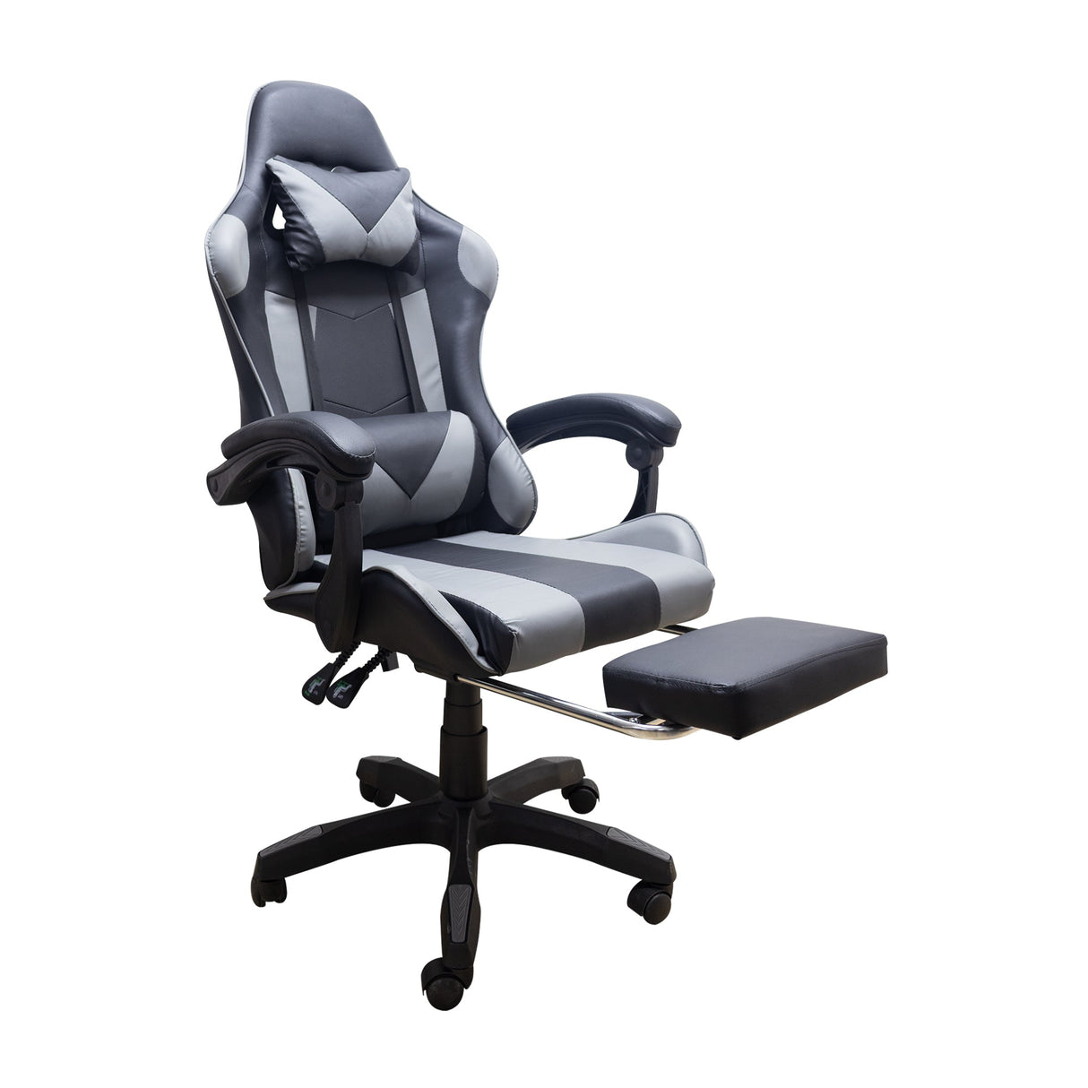 SILLA GAMER HAWKER GRIS BOXBIT CON REPOSA PIES