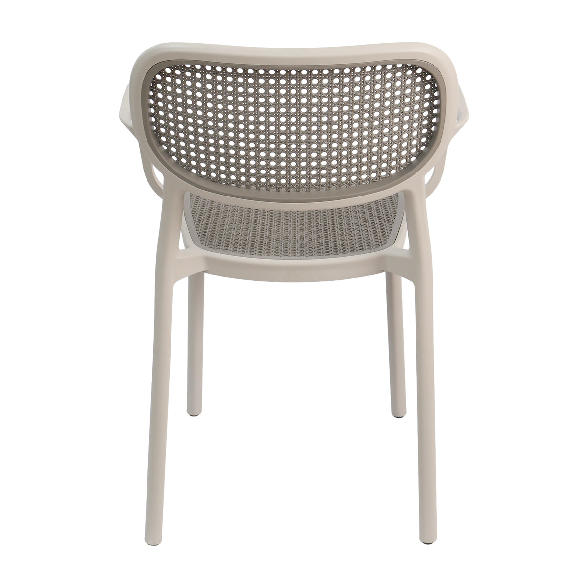 Silla Art Nattura CB – Silla de Brazos con Asiento y Respaldo Estilo Ratán Gris