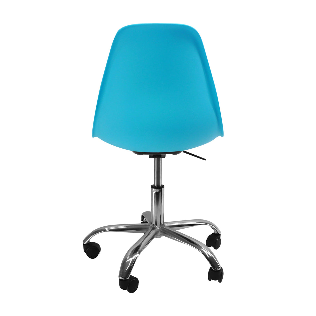 SILLA DKR CON RUEDAS TIPO EAMES AZUL BOXBIT