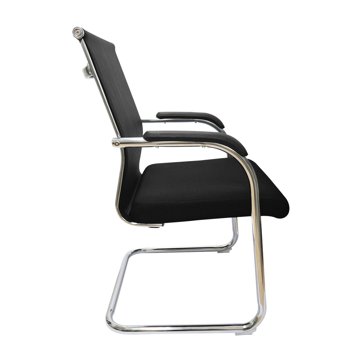 SILLA ROMA FIJA NEGRA OFICINA BOXBIT