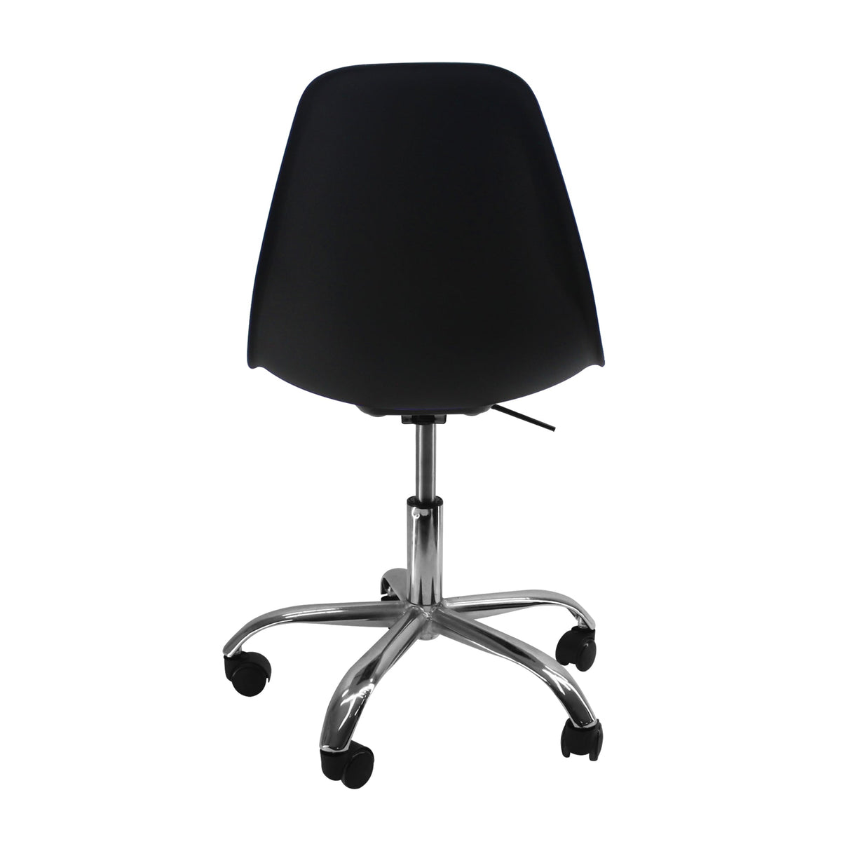 SILLA DKR CON RUEDAS TIPO EAMES NEGRA BOXBIT