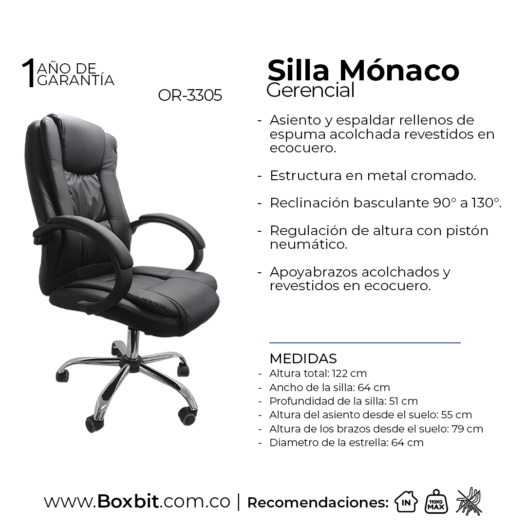 SILLA MONACO OFICINA BOXBIT