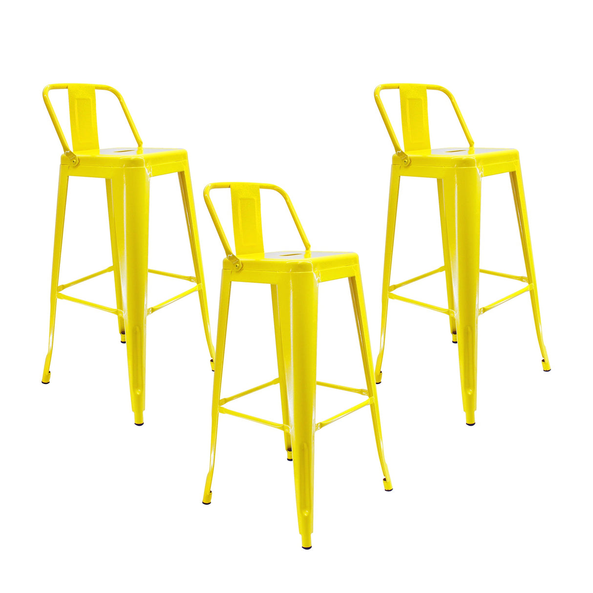 SET X 3 BUTACOS ALTOS TITAN TIPO TOLIX AMARILLOS BOXBIT