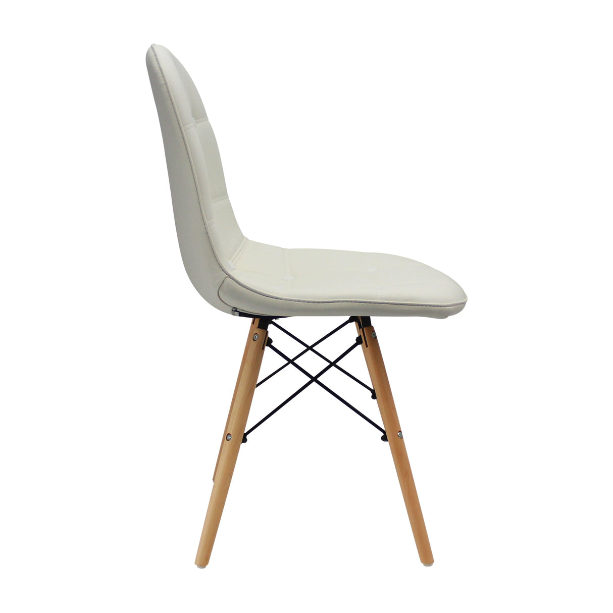 SILLA DKR BOTONES TIPO EAMES BLANCA BOXBIT