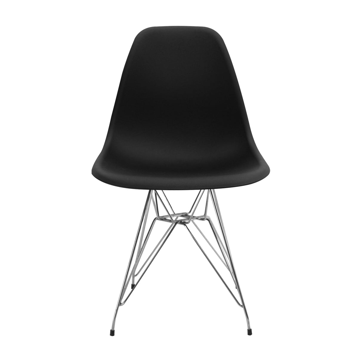 SILLA DKR METAL TIPO EAMES NEGRA BOXBIT
