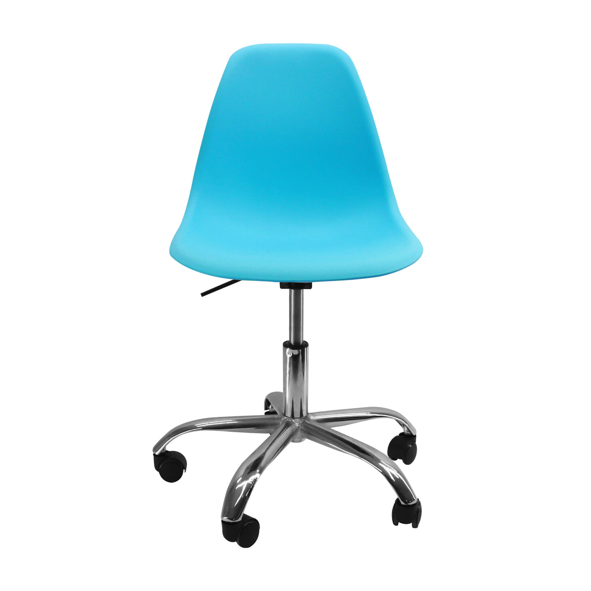 SILLA DKR CON RUEDAS TIPO EAMES AZUL BOXBIT