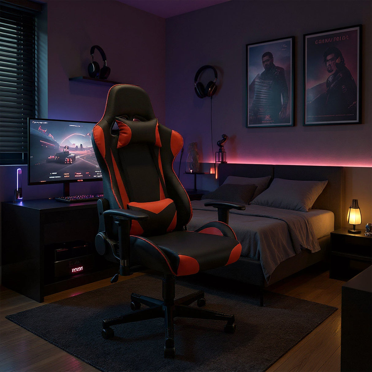 SILLA GAMER F-16 ROJA BOXBIT