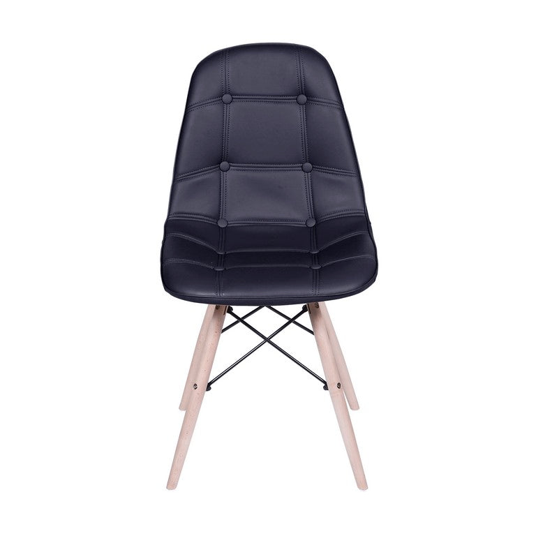 SILLA DKR BOTONES TIPO EAMES NEGRA BOXBIT