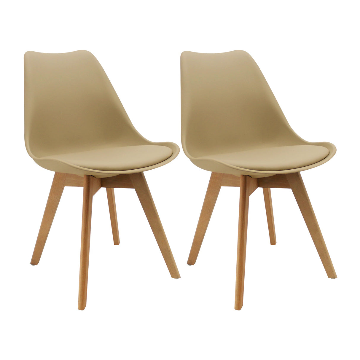 SET X 2 SILLAS JOLY BEIGE BOXBIT