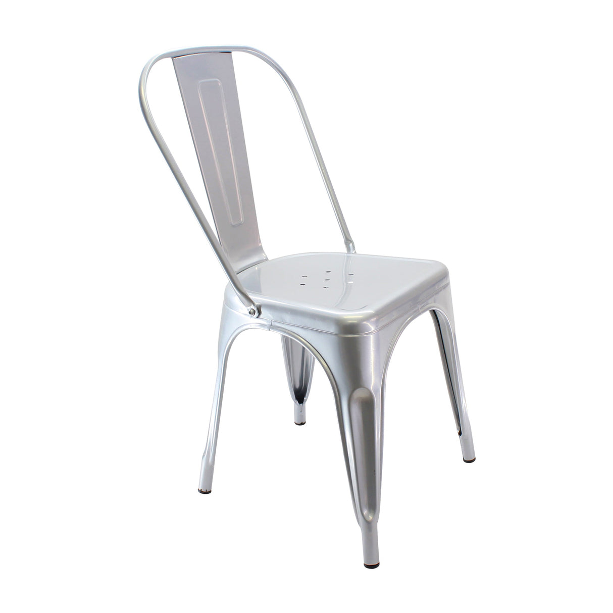 SET X 4 SILLAS TITAN TIPO TOLIX GRIS BOXBIT