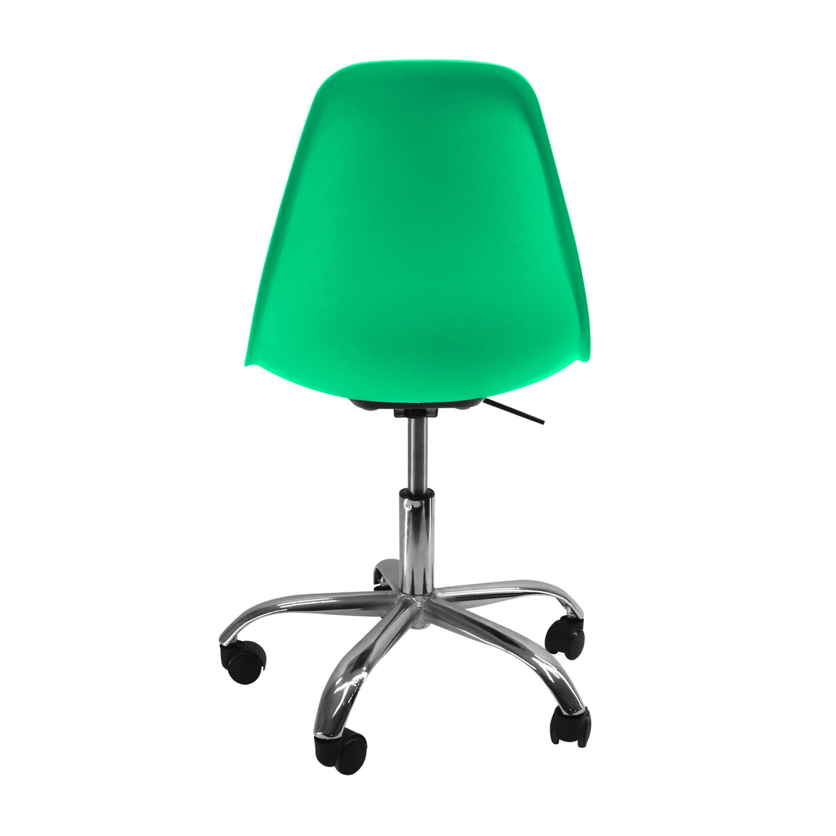 SILLA DKR CON RUEDAS TIPO EAMES VERDE MENTA BOXBIT