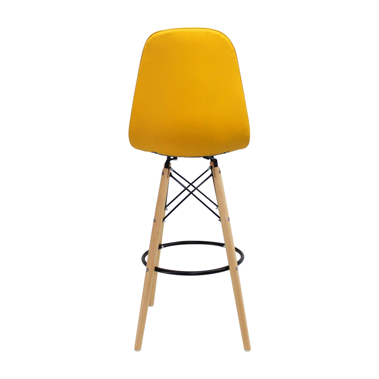 SILLA DKR BOTONES BAR TIPO EAMES AMARILLO BOXBIT