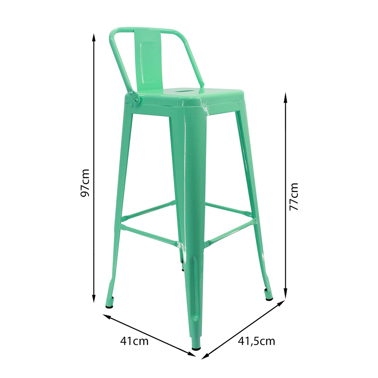 SET X 3 BUTACOS ALTOS TITAN TIPO TOLIX VERDE MENTA BOXBIT