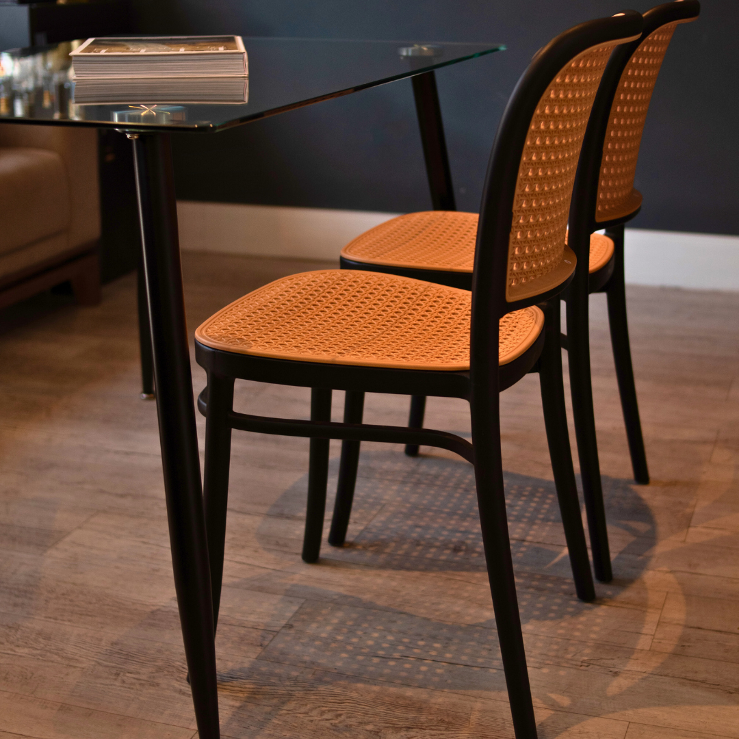 SET X 4 SILLAS AMIS NEGRA BOXBIT