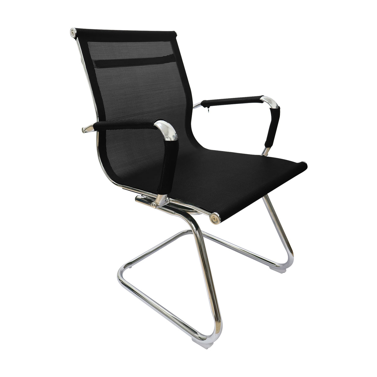SILLA TELA FIJA NEGRA OFICINA BOXBIT