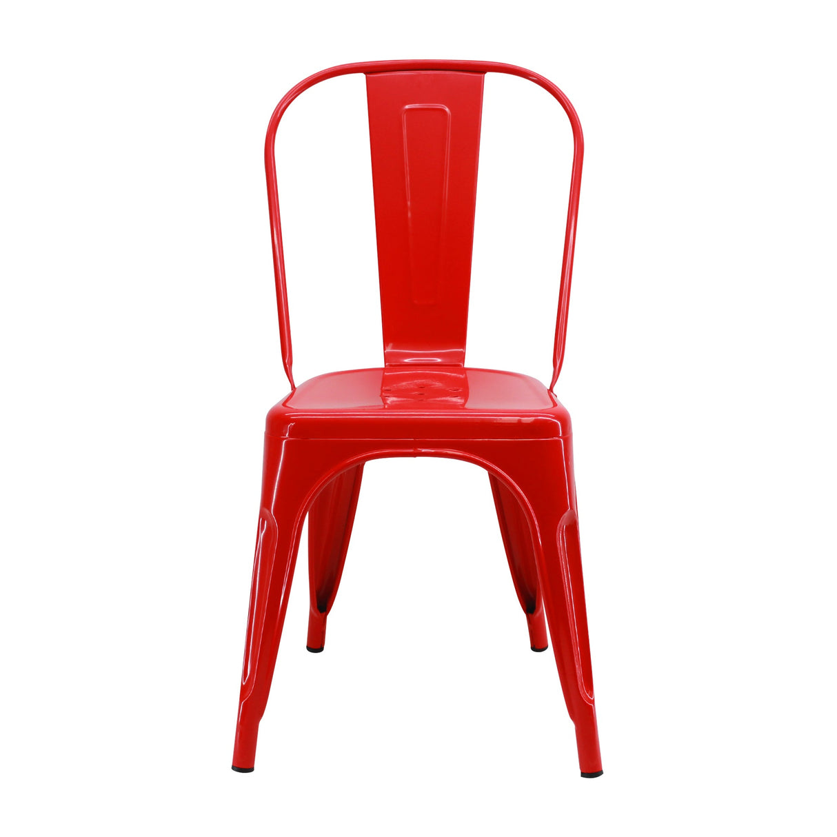 SET X 4 SILLAS TITAN TIPO TOLIX ROJO BOXBIT