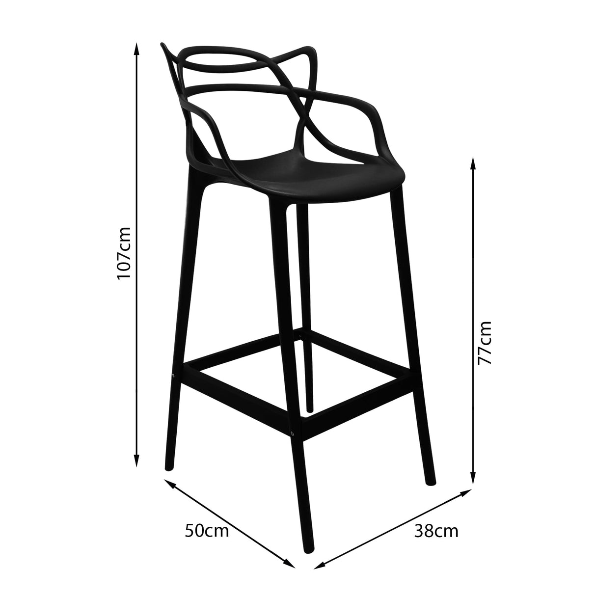 SILLA SOLNA BARRA NEGRA BOXBIT