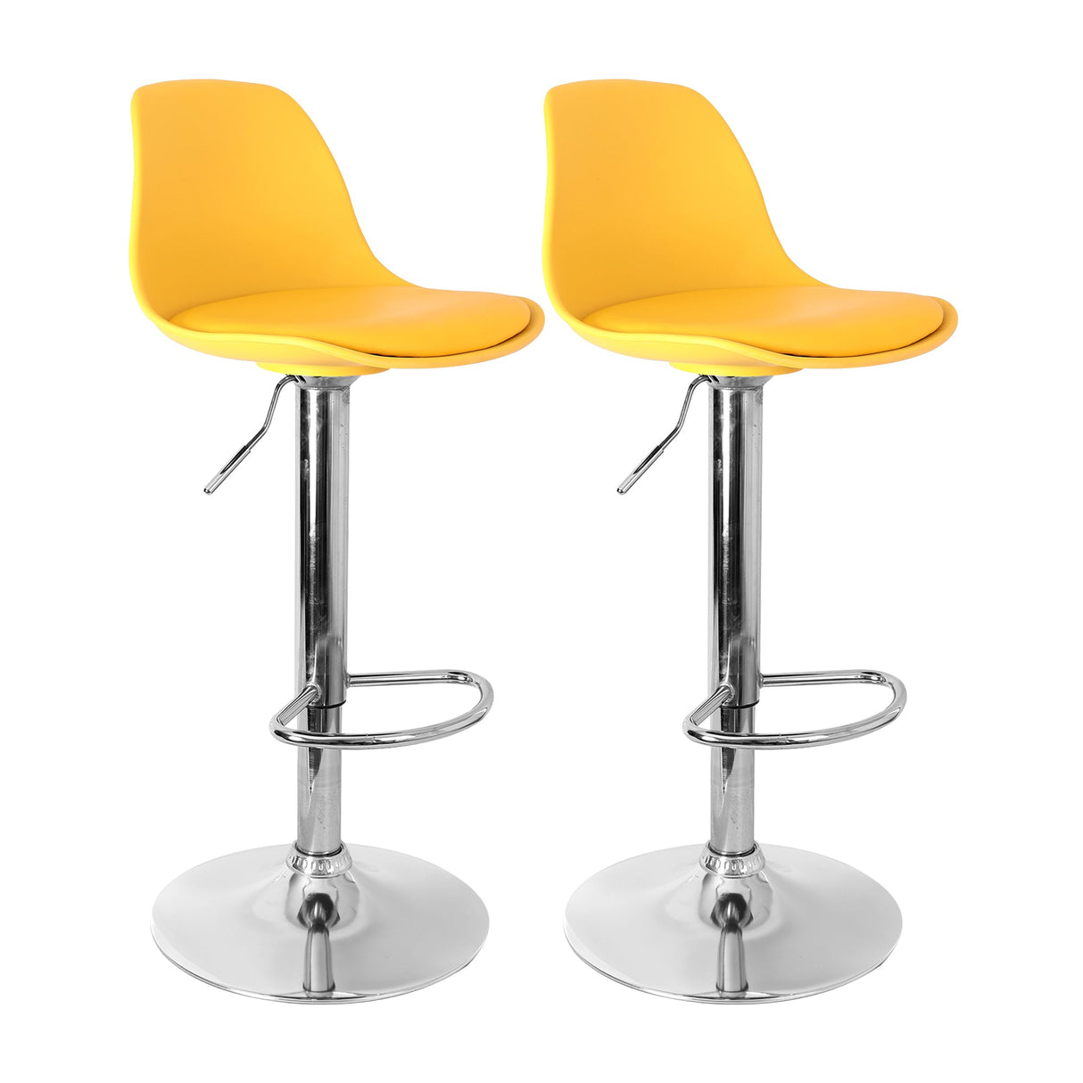 SET X 2 SILLAS JULY BAR AMARILLAS BOXBIT