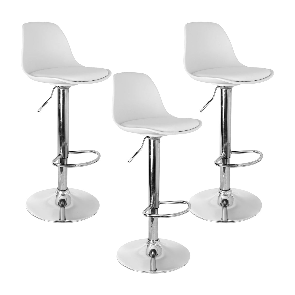 SET X 3 SILLAS JULY BAR BLANCAS BOXBIT