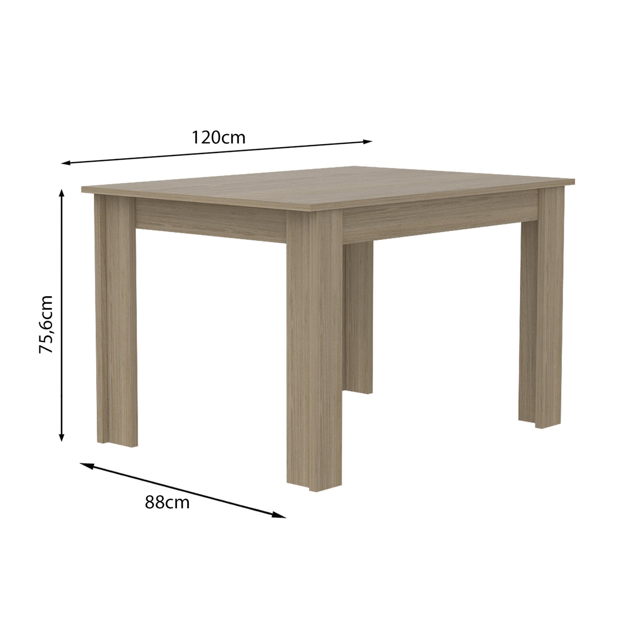 COMEDOR CUADRADO PORTOFINO MÁS 4 SILLAS DKR TIPO EAMES BLANCAS