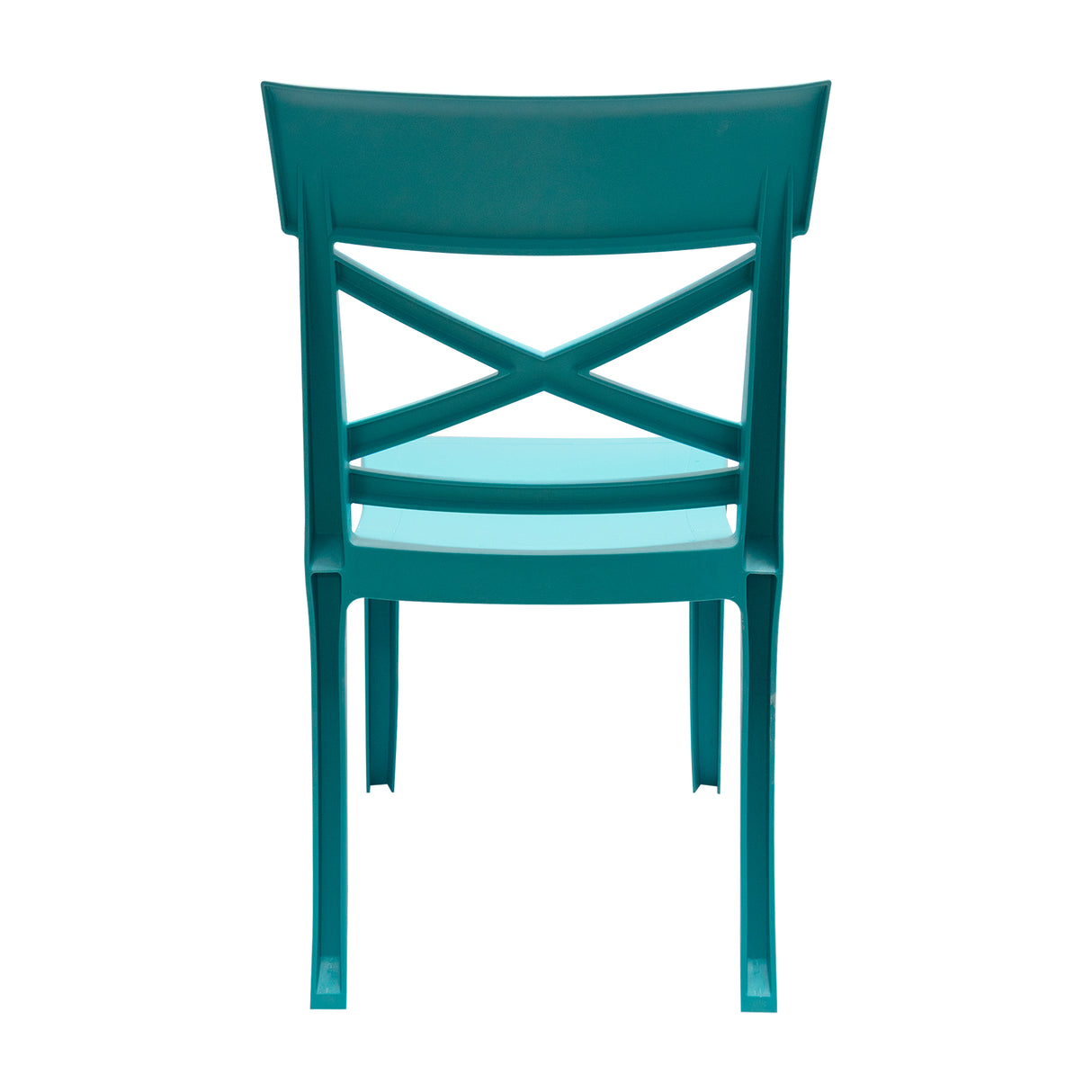 Set de 4 Sillas Exterior Florencia Sin Brazos - Turquesa