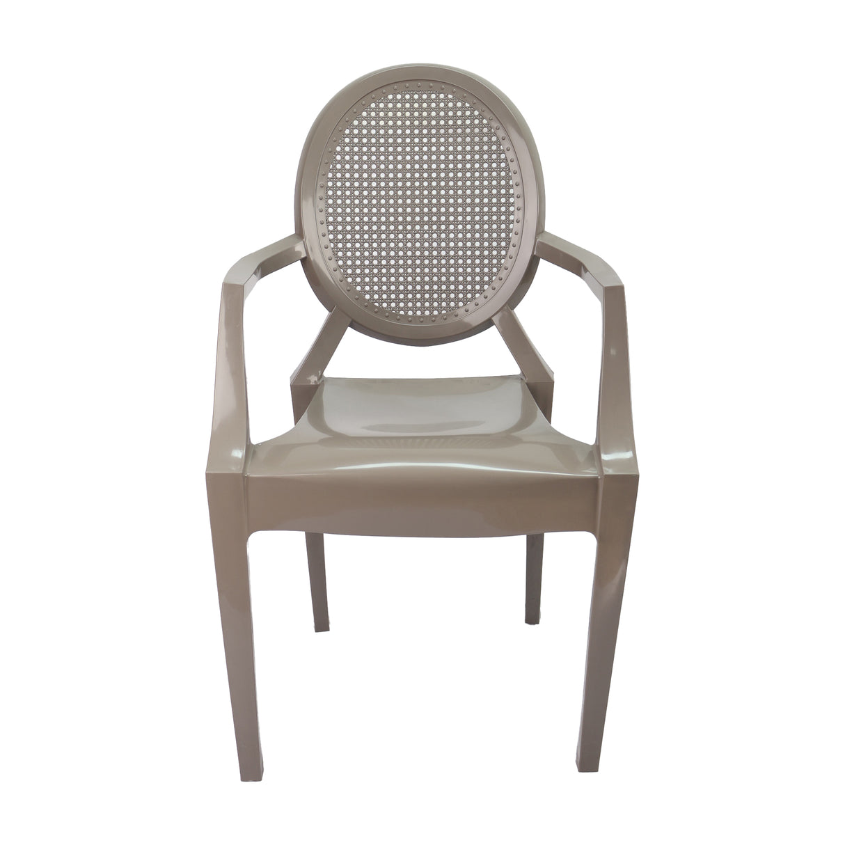 SET X SILLAS EXTERIOR GHOSTE CON BRAZOS CAFÉ