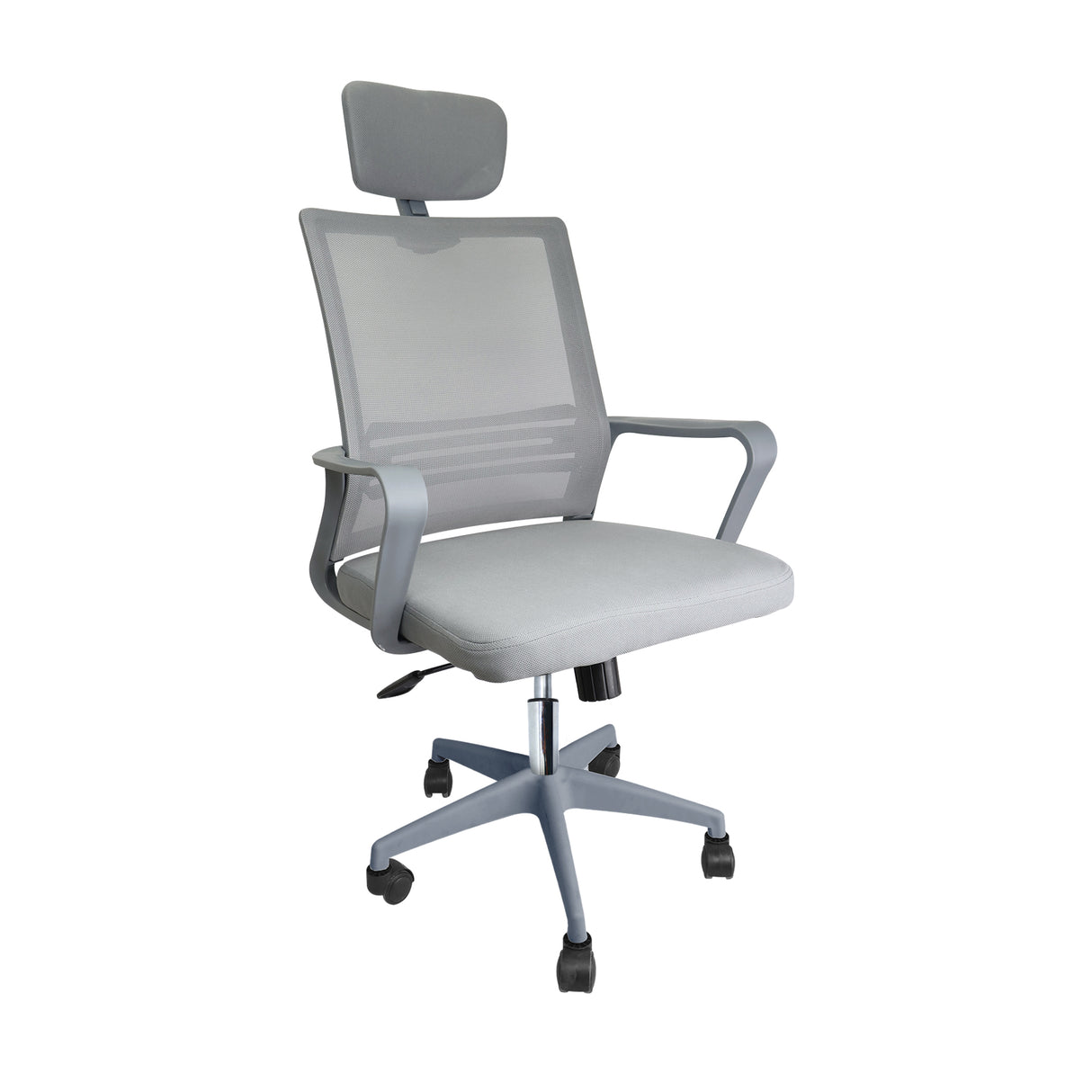 SILLA OFICINA LYON ALTA GRIS BOXBIT