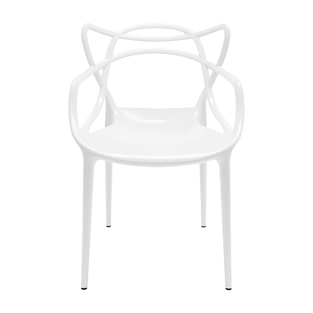 Set de 4 Sillas Exterior Sidney Con Brazos - Blanco