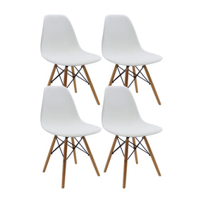 Set x4 Sillas DKR Tipo Eames Blancas — Boxbit