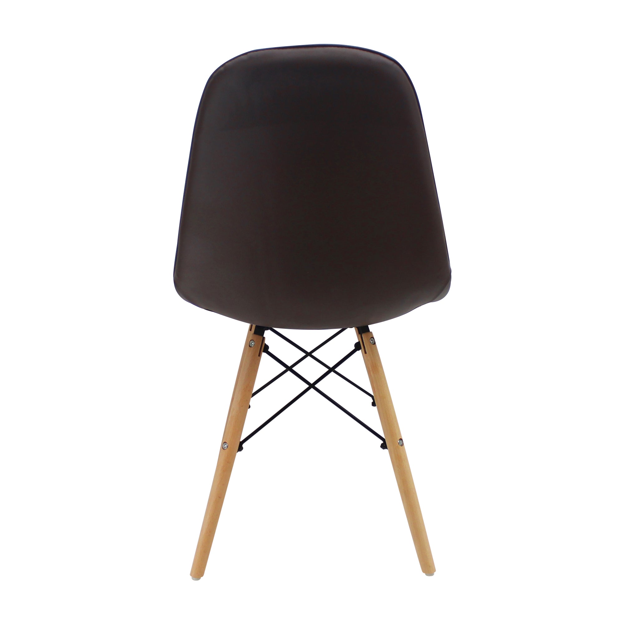 SILLA DKR BOTONES TIPO EAMES CAFÉ BOXBIT