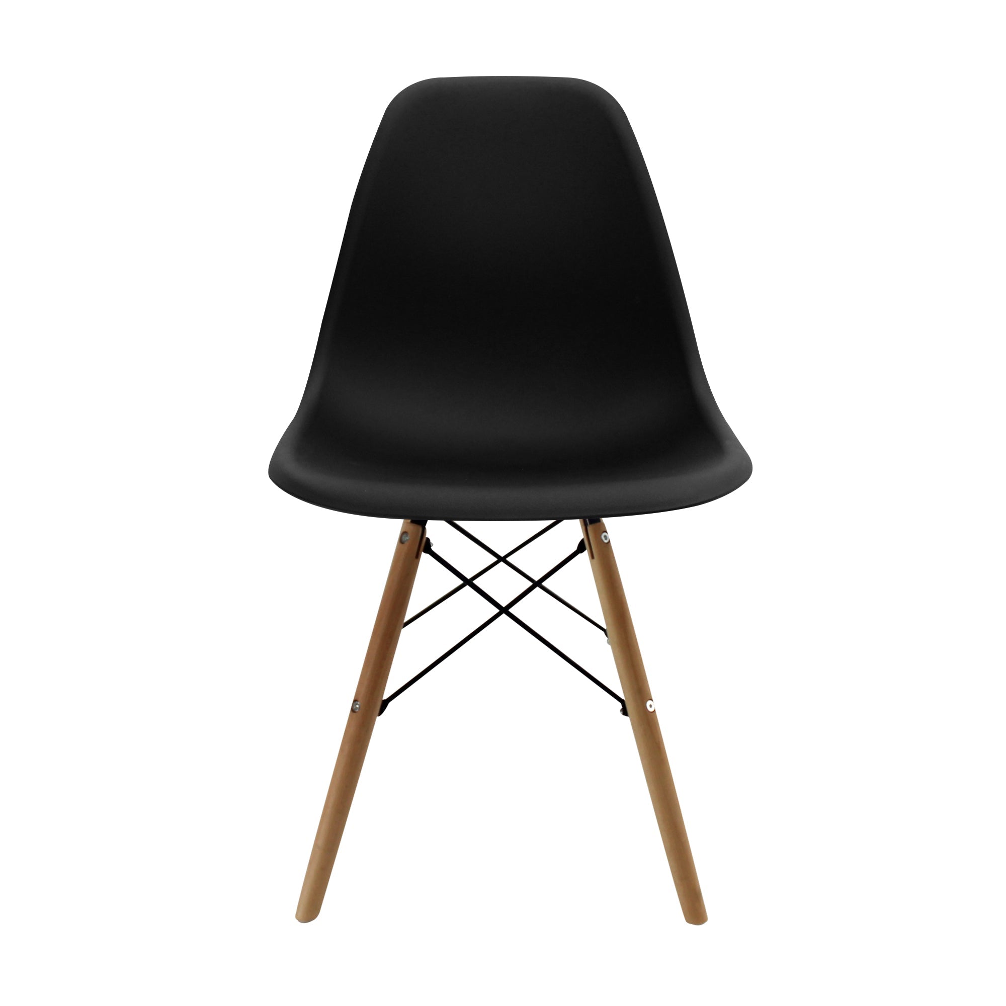 SET X 4 SILLAS DKR TIPO EAMES NEGRAS BOXBIT