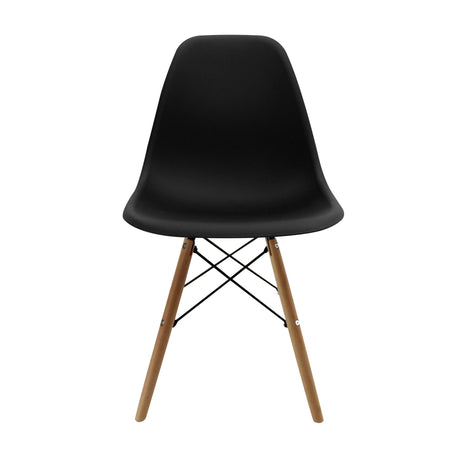 Set x 4 Sillas DKR Tipo EAMES Negras Boxbit