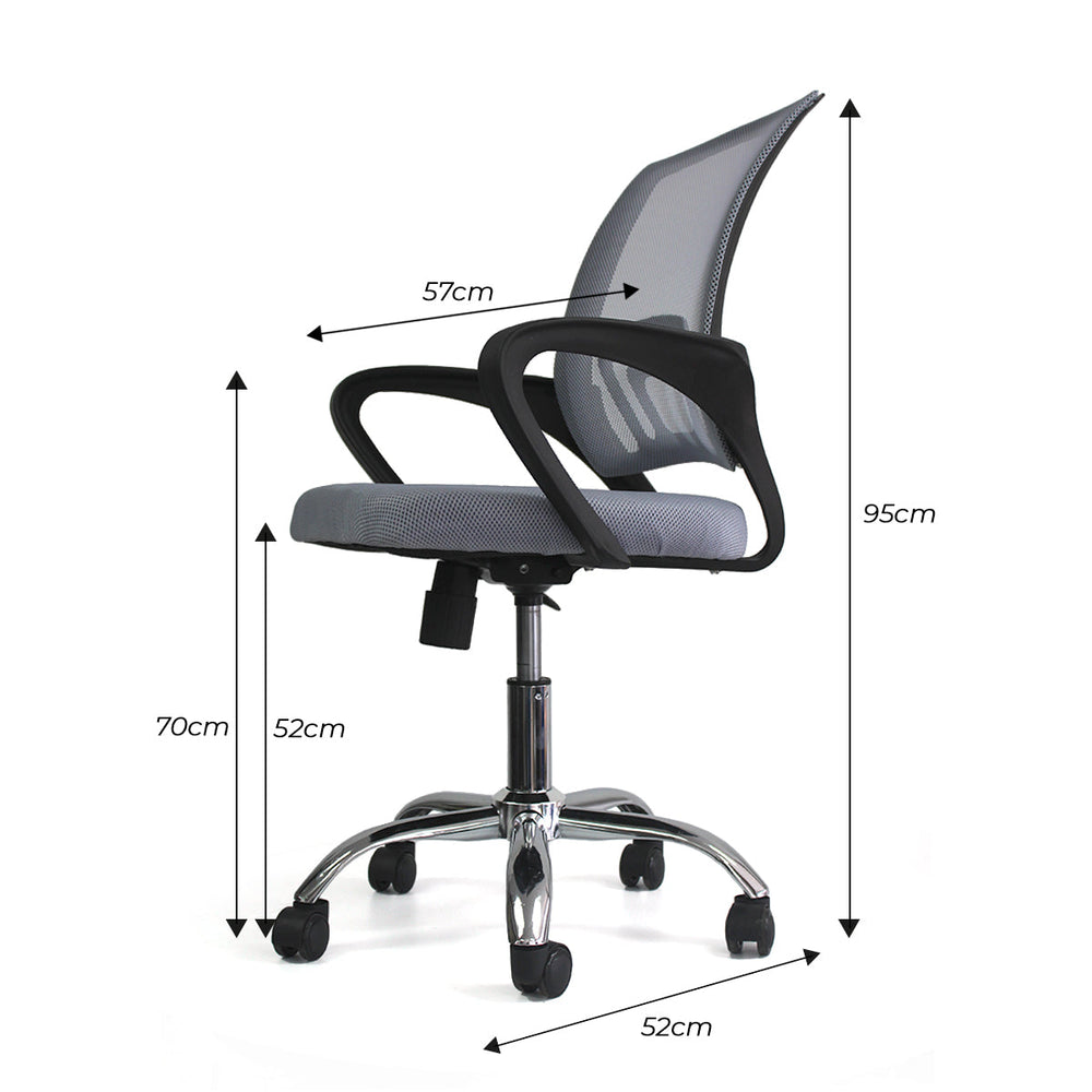 SILLA TOK GRIS OFICINA BOXBIT