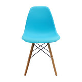 SET X 4 SILLAS DKR TIPO EAMES AZUL BOXBIT