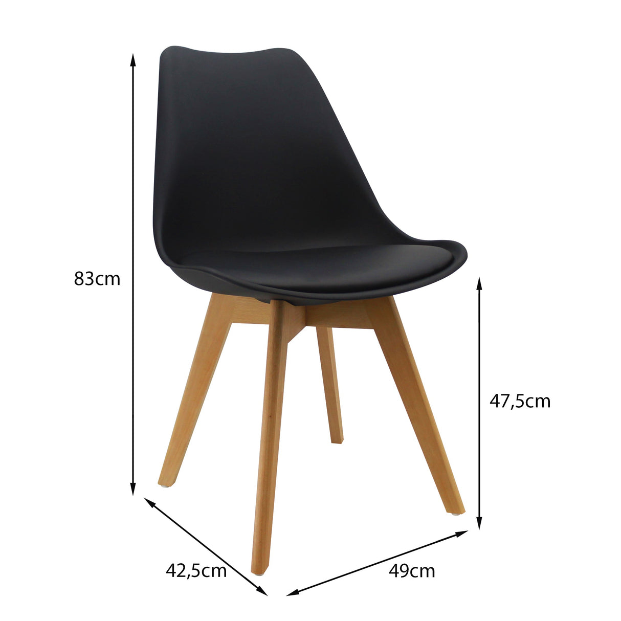 Comedor Nova con 4 Sillas Joly | Mesa Extensible y Diseño Nórdico