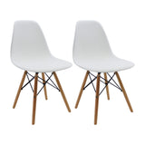 SET X 2 SILLAS DKR TIPO EAMES BLANCAS BOXBIT