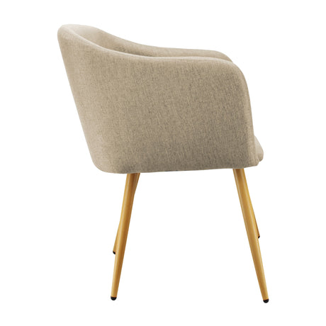 Silla Charla BM con Brazos Beige detalle — Boxbit