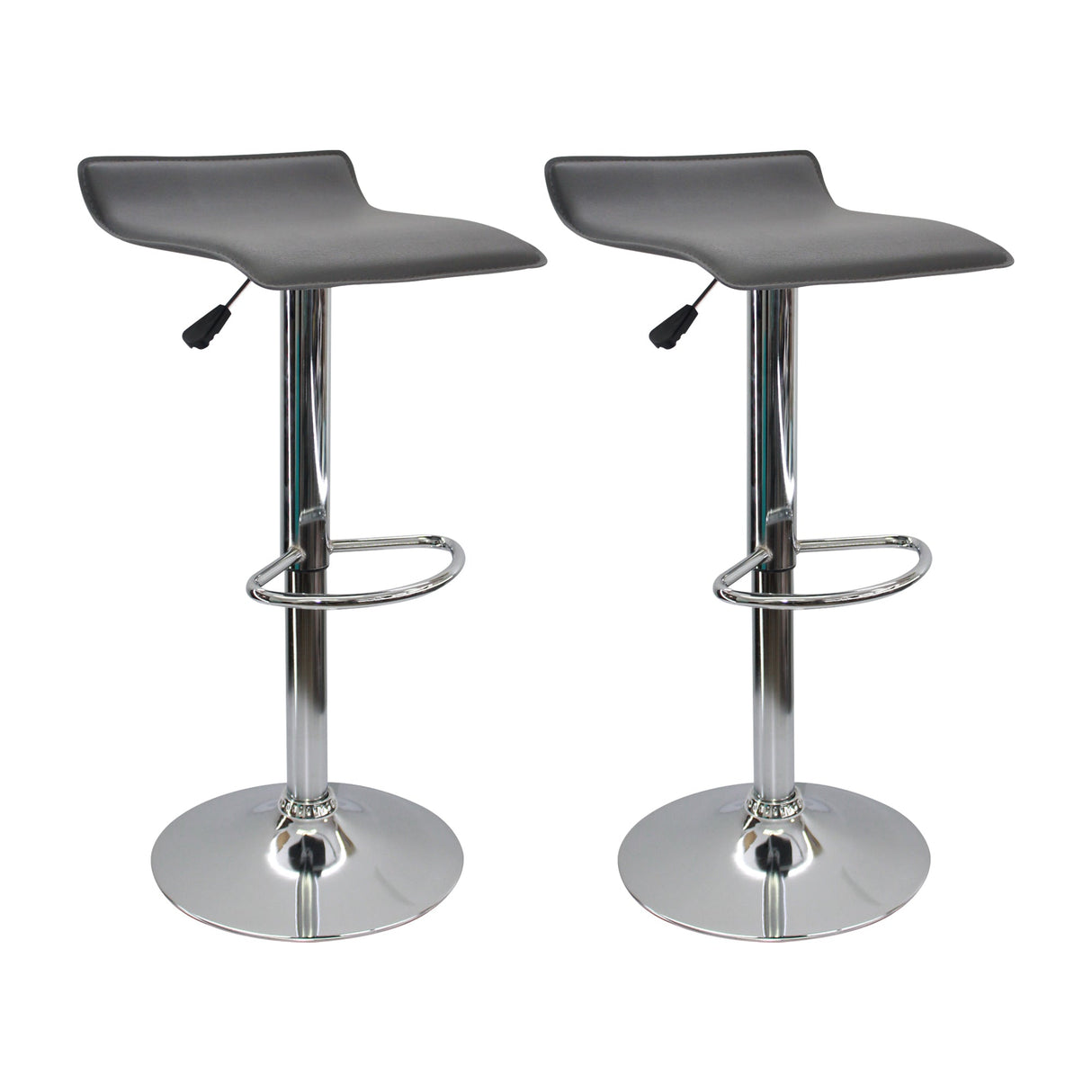 SET X 2 SILLAS WAVE BAR GRIS BOXBIT
