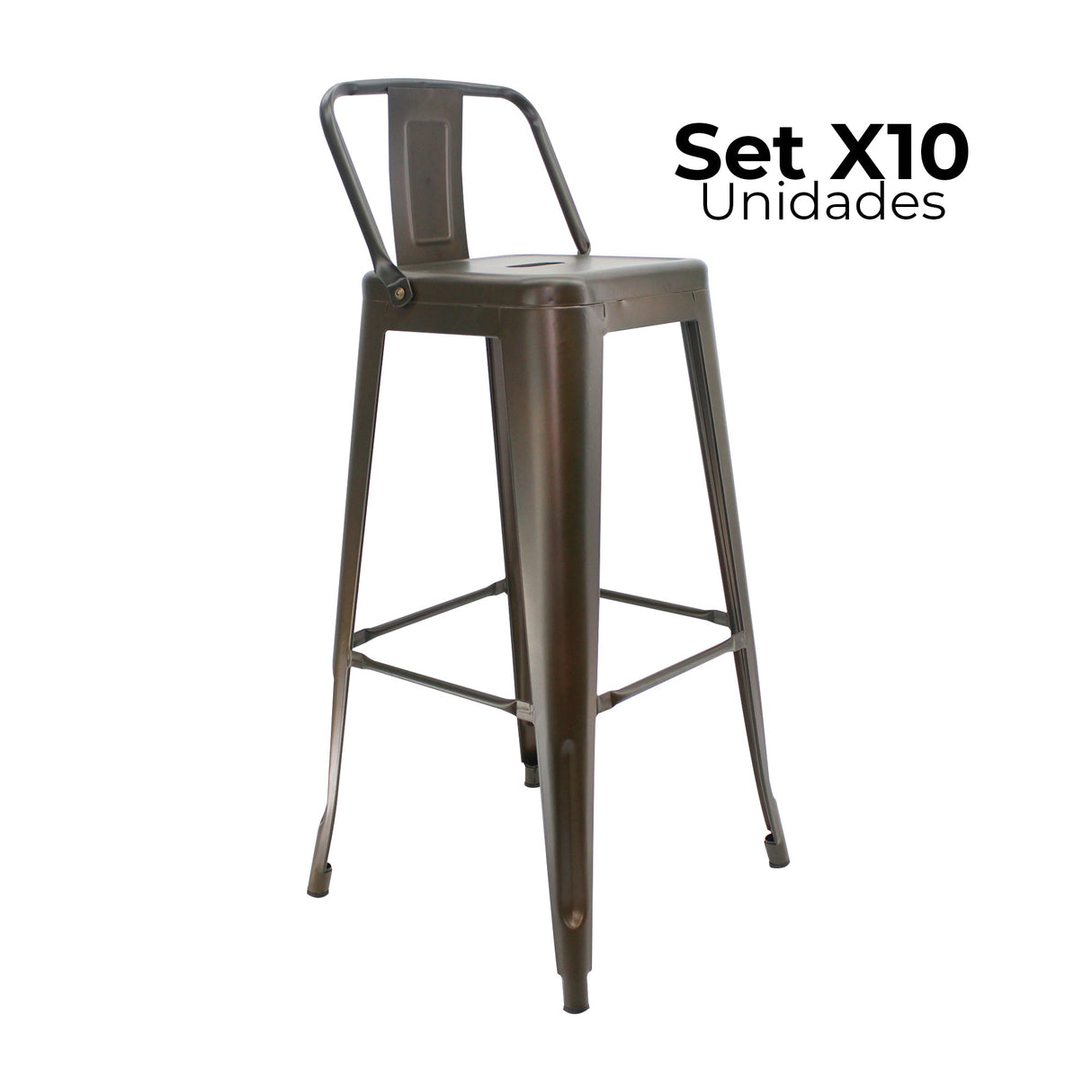 SET X 10 BUTACOS BAR ALTOS TITAN TIPO TOLIX BRONCE BOXBIT