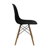 SET X 4 SILLAS DKR TIPO EAMES NEGRAS BOXBIT