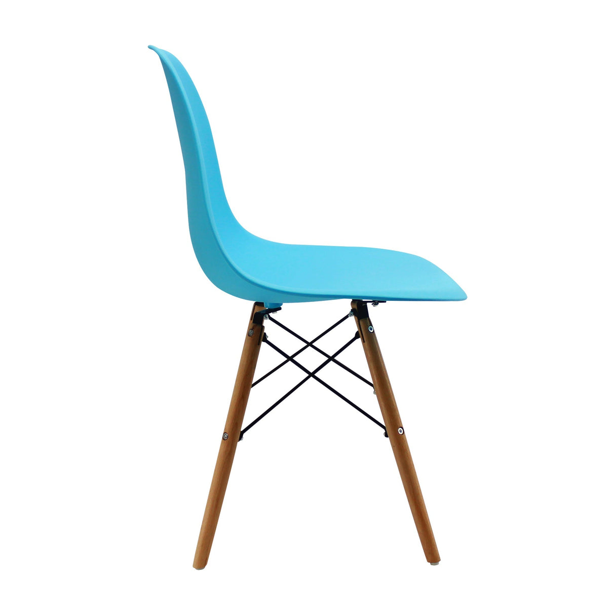 SET X 4 SILLAS DKR TIPO EAMES AZUL BOXBIT